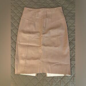 Faux leather skirt
